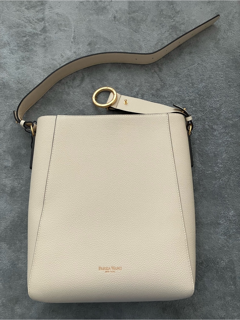 NWT Parisa Wang New York Carrie Medium Tote Bag in Cream